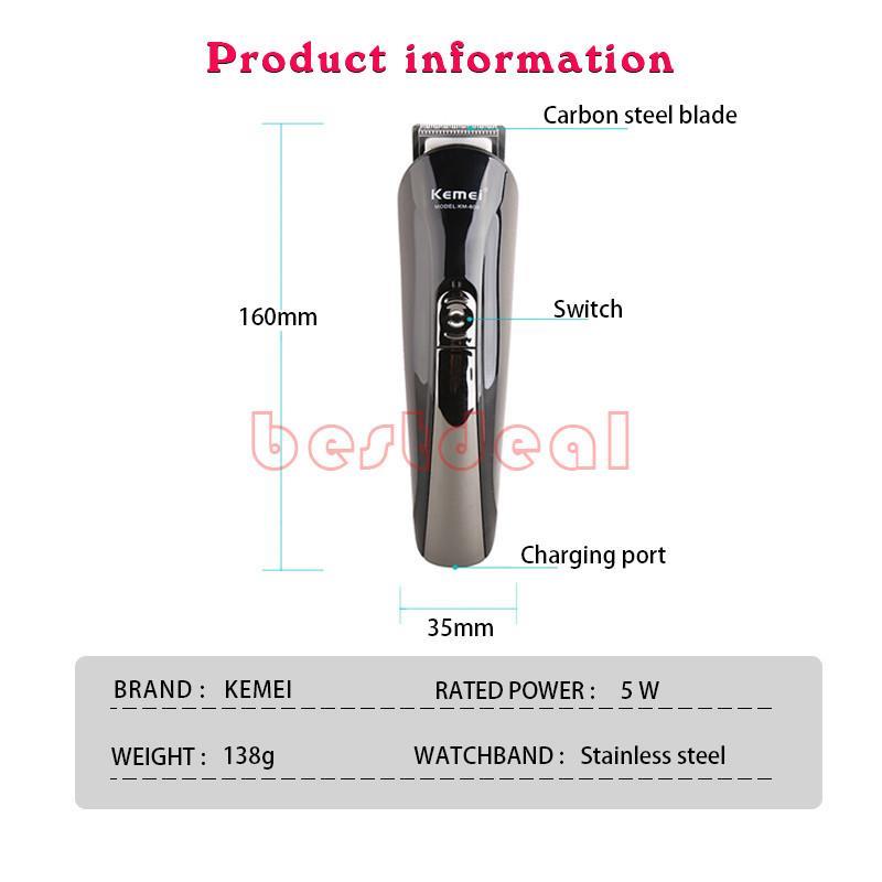 11 in 1 Electric trimmer hair clipper Barber Rechargeable