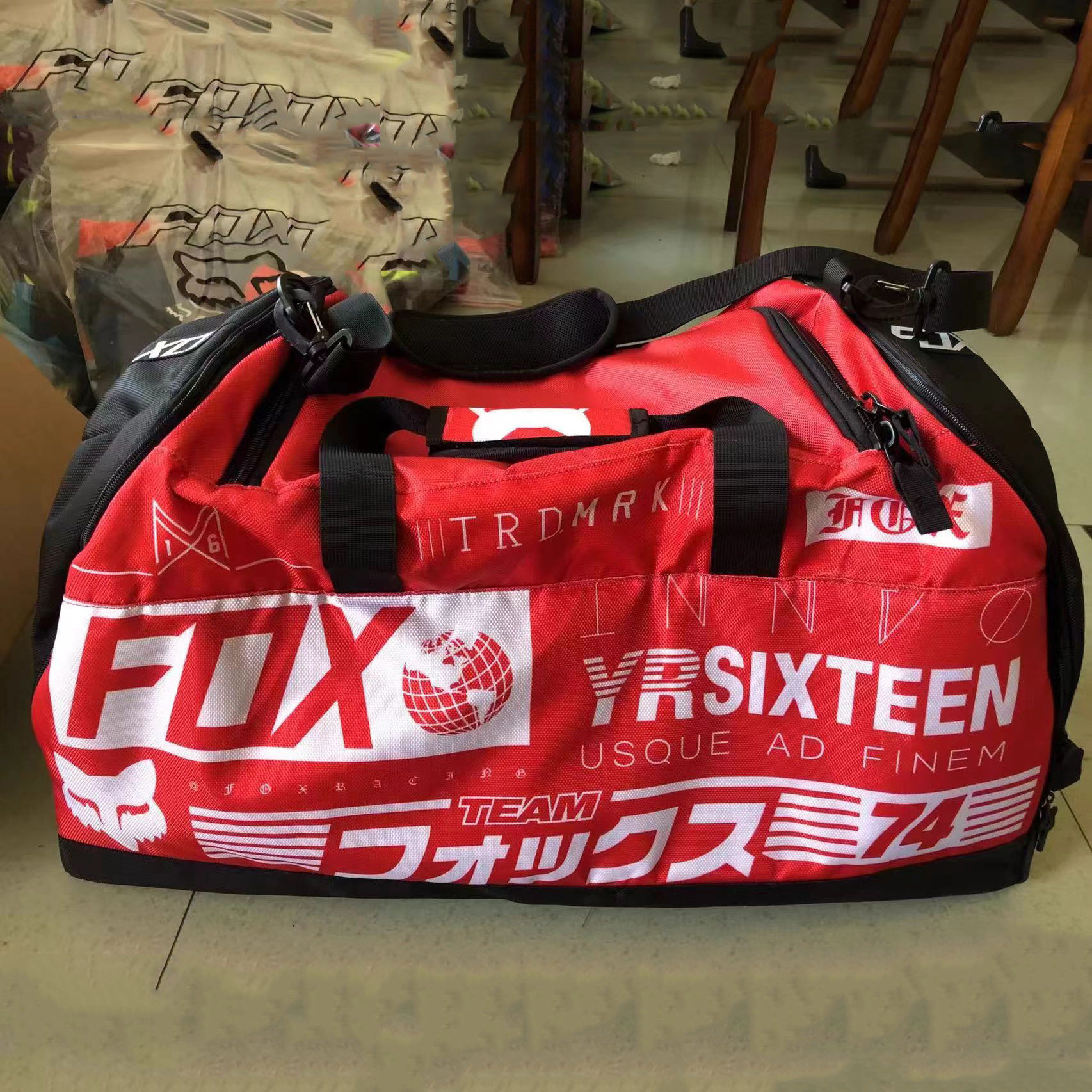 FOX越野摩托车骑行装备包机车拉杆箱护具包赛车整套收纳多功能包