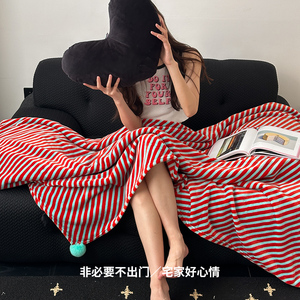【非必要不出门】圣诞拍照ins风多功能双面法莱绒毛毯沙发毯午睡