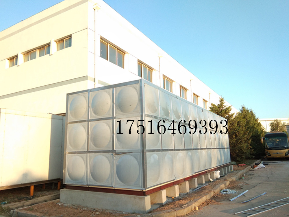 5000立方水塔包安装 304不锈钢消防水箱 长方形保温生活储水罐