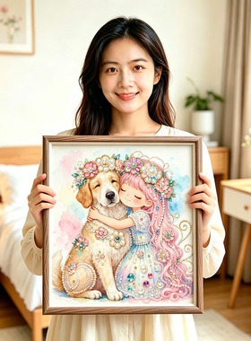 珍珠钻石画DIY材料包独角兽