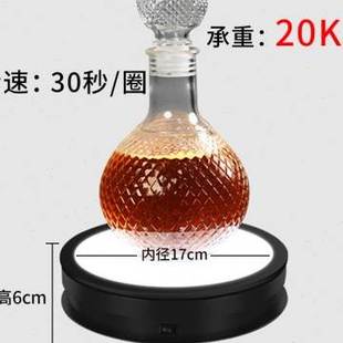 新款 新品 电动转盘带灯面板发光自动补光z旋转盘摄影拍照展示台产