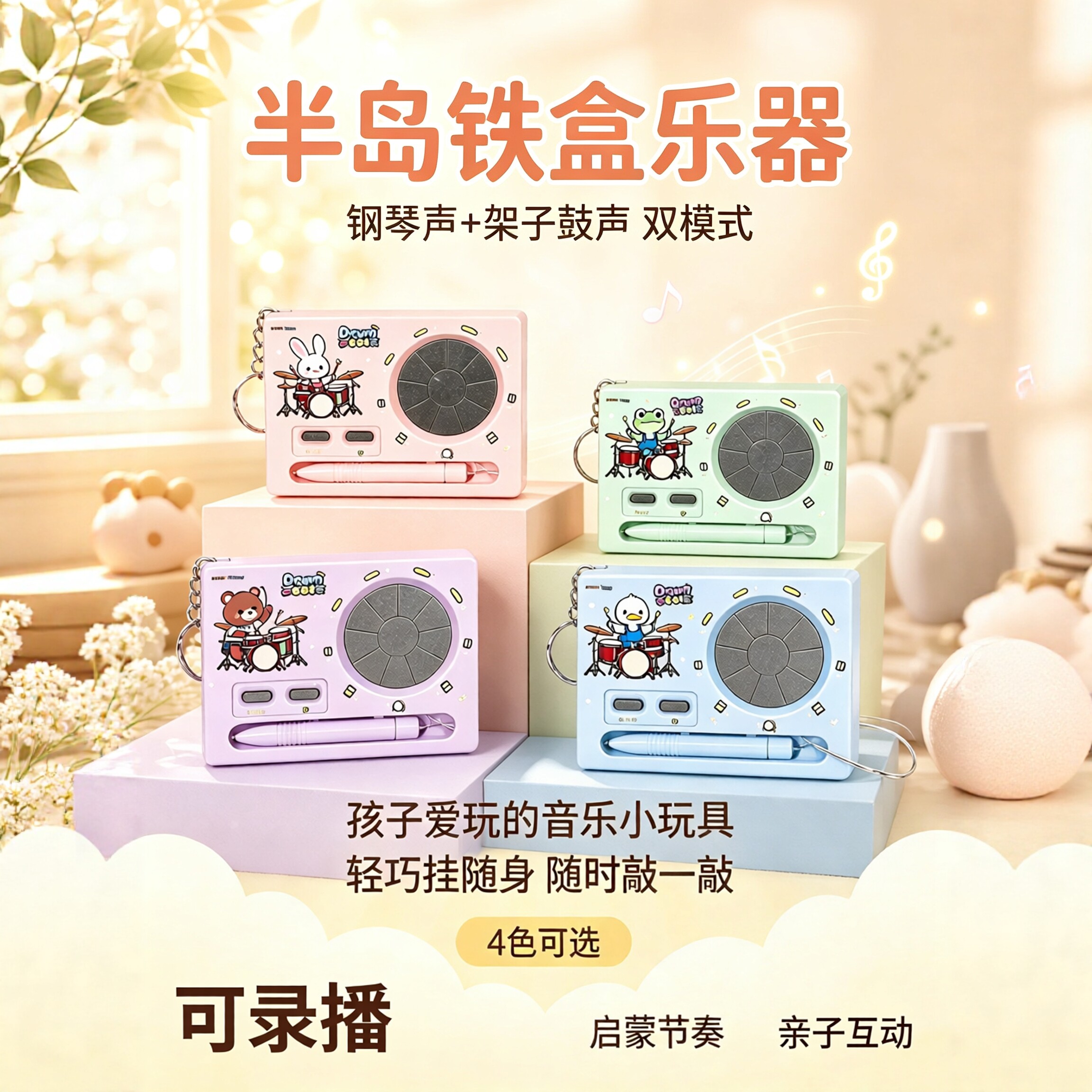 双模式钢琴架子鼓点触音乐机