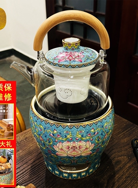 莺歌烧电陶炉煮茶家用茶炉铁壶