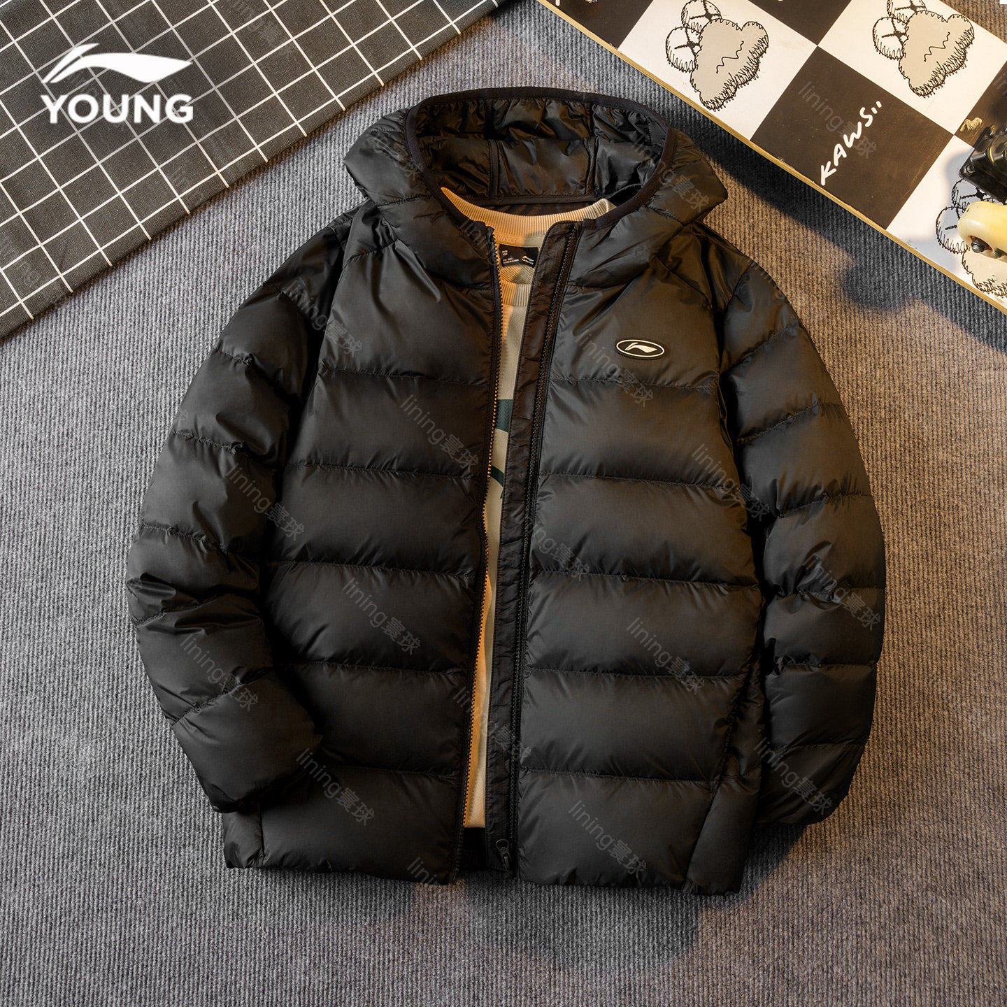 李宁儿童羽绒服男童2025秋冬新款男女大童轻薄鸭绒85加厚保暖外套