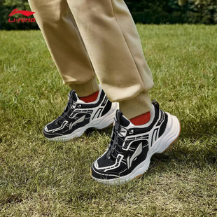 青少年户外老爹鞋 李宁男童运动鞋 男女大童跑步鞋 儿童鞋 子 2026新款