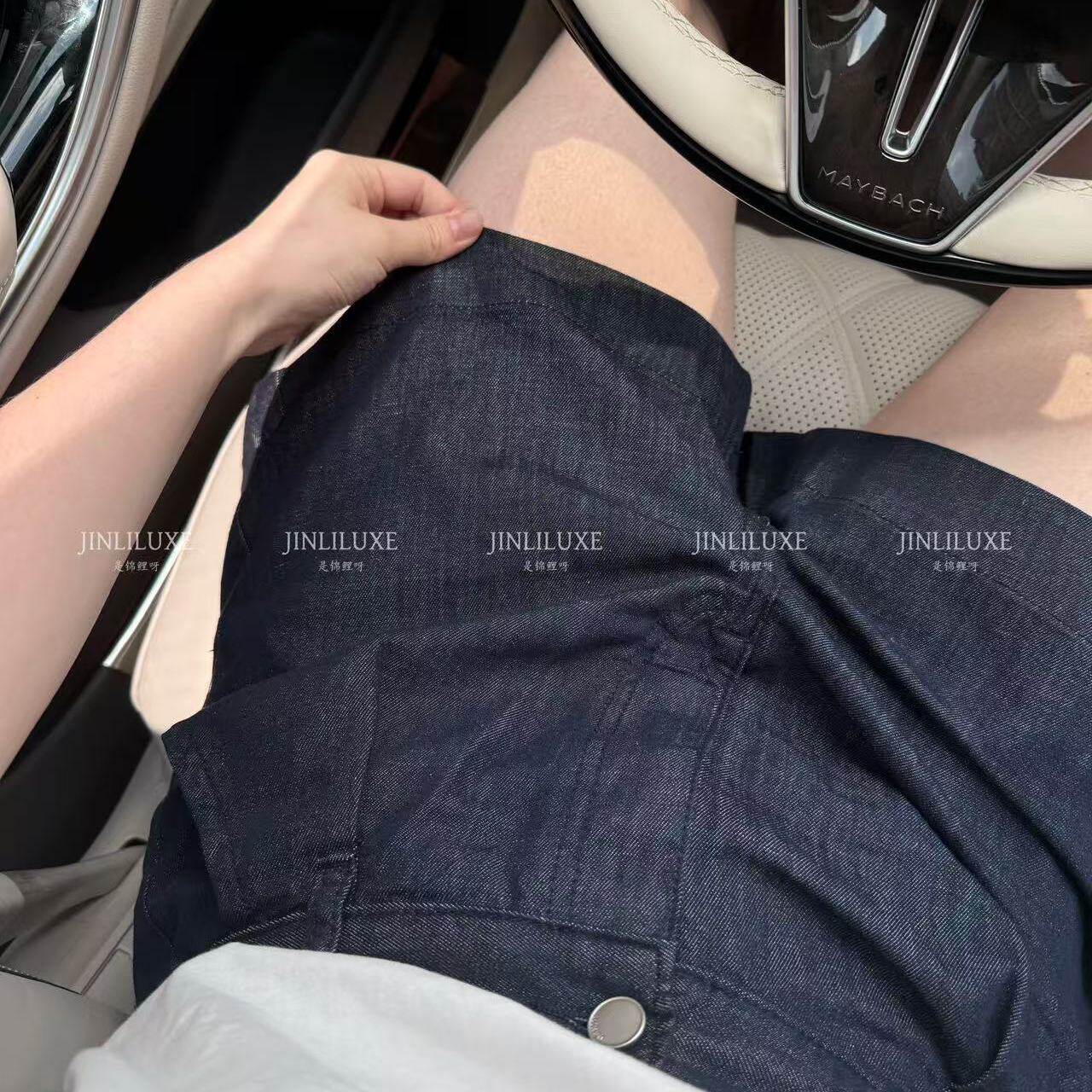 CL JINLI梨形必入！普洗蓝显瘦遮胯夏日气质短裤