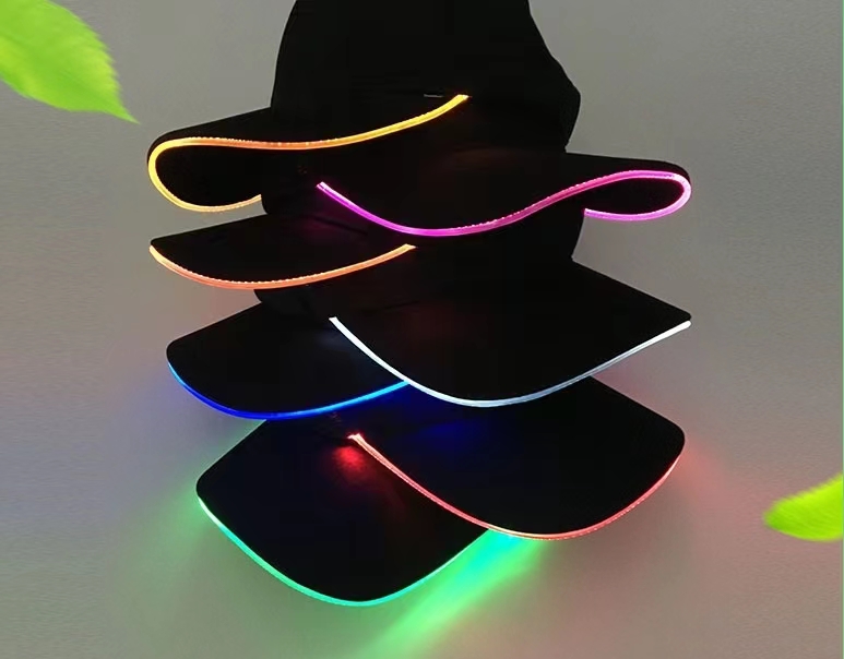 发光帽子夜光棒球鸭舌帽遮阳帽