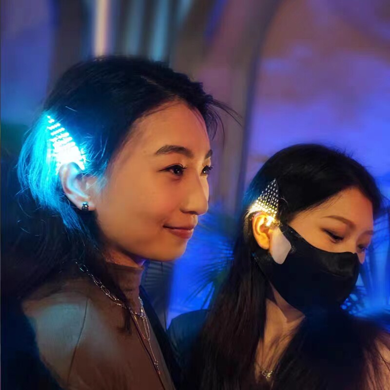 发光耳朵万圣节阿凡达精灵圣诞装扮LED抖音酒吧直播 道具狂欢派对