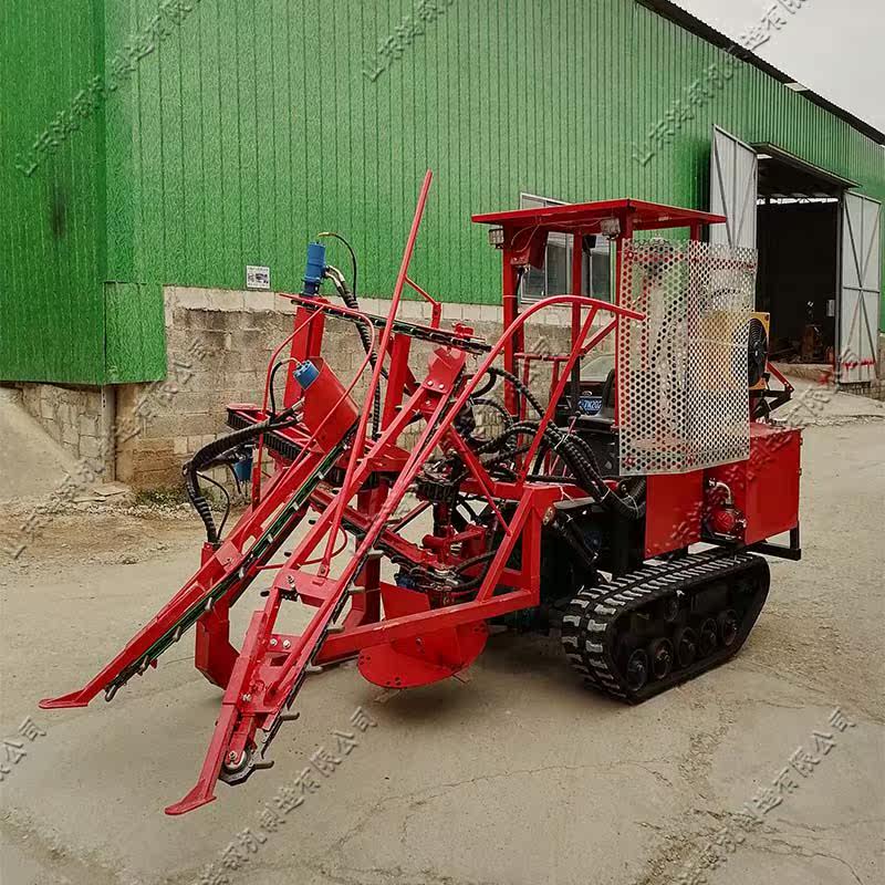 出口国外履带式甘蔗收获机 座驾式液压糖蔗采摘机 免剥叶式收割机