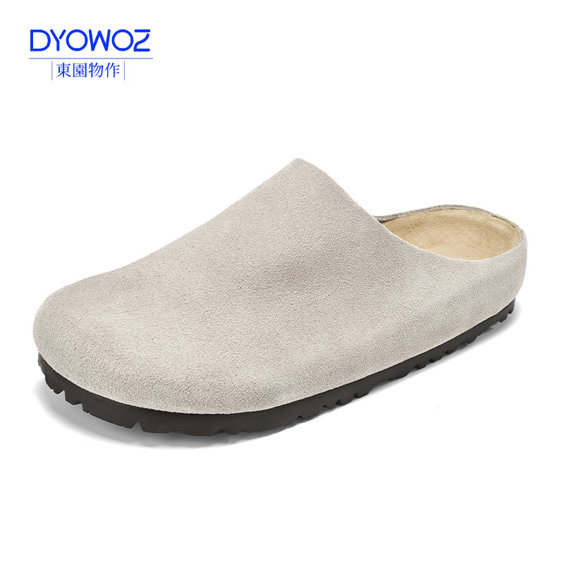 DYOWOZ/东园物作勃肯鞋女半包头拖软木懒人一脚蹬休闲外穿小土