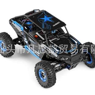伟力12428-B电动四驱车1:12高速越野攀爬车液晶遥控模型车模