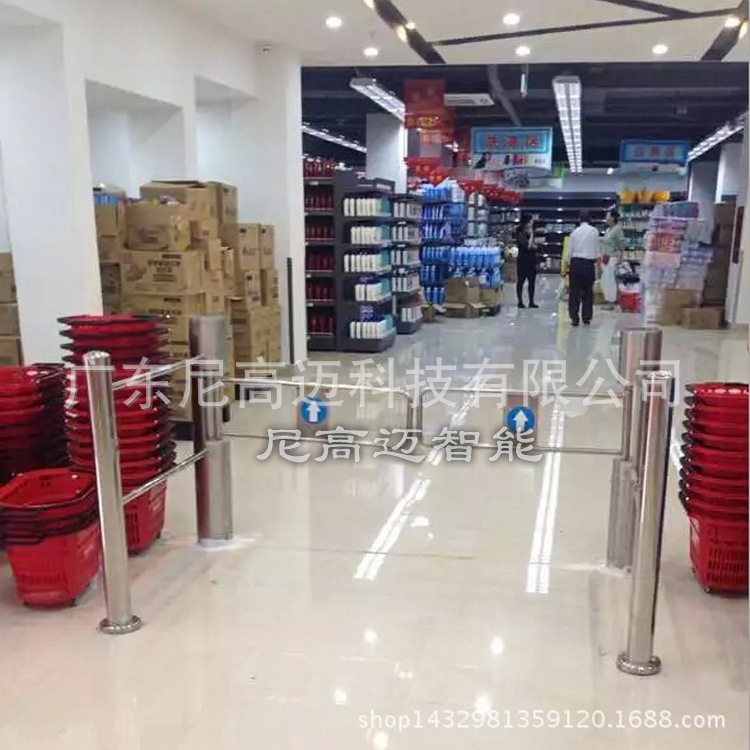 不锈钢红外摆闸只进不出
