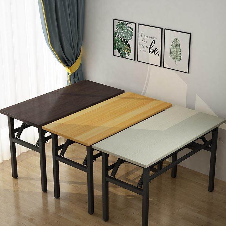 简易可折叠桌子长方形培训会议桌书桌学生家用餐桌办公学习小桌子