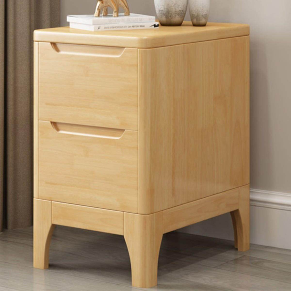 全实木超窄小床头柜迷你20/25/30/35/40cm小型简约卧室夹缝斗耐用
