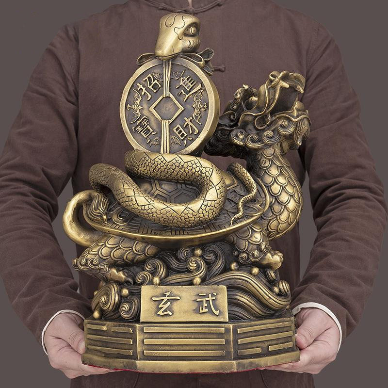 纯铜玄武神龟摆件四大神兽办公室