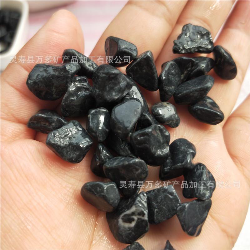 黑色砾石黑色石子庭院造景铺路黑色砾石黑色砾石3-5
