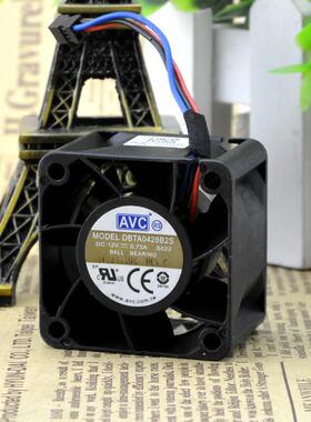 原装AVCDBTA0428B2S40284CM4厘米12V0.73A双滚珠散热风扇