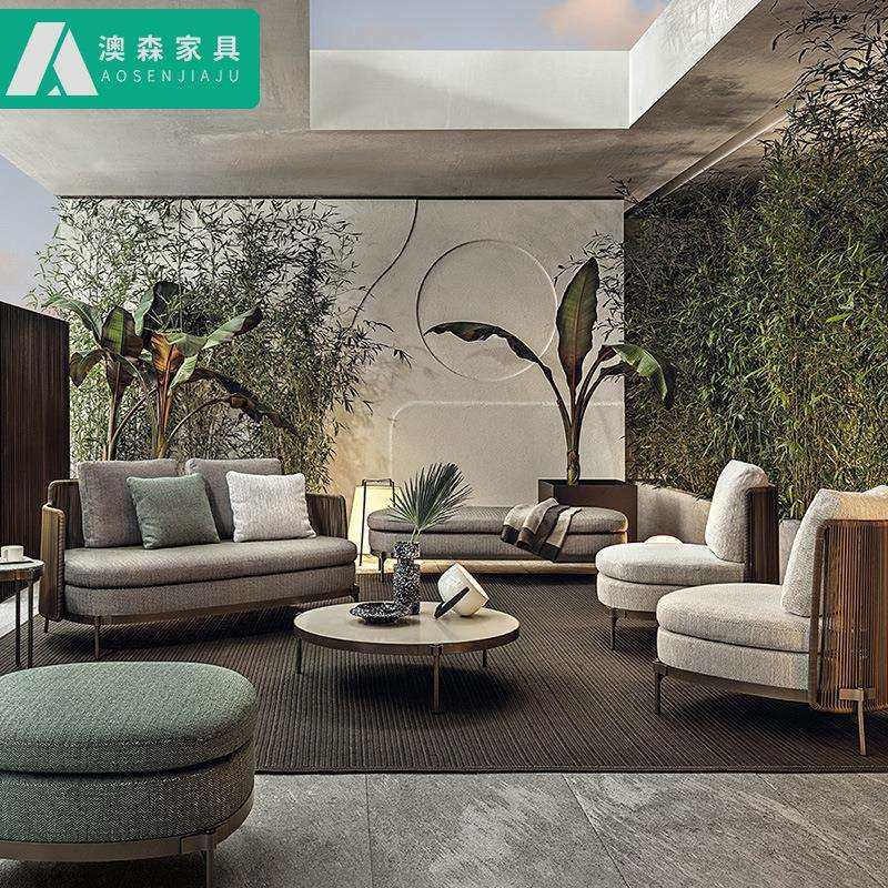 户外沙发露天样板间阳台休闲设计花园藤椅不锈钢藤沙发庭院家具,畜牧/养殖物资,畜牧/养殖器械,淘宝优惠券,粉丝福利购,淘宝优惠卷