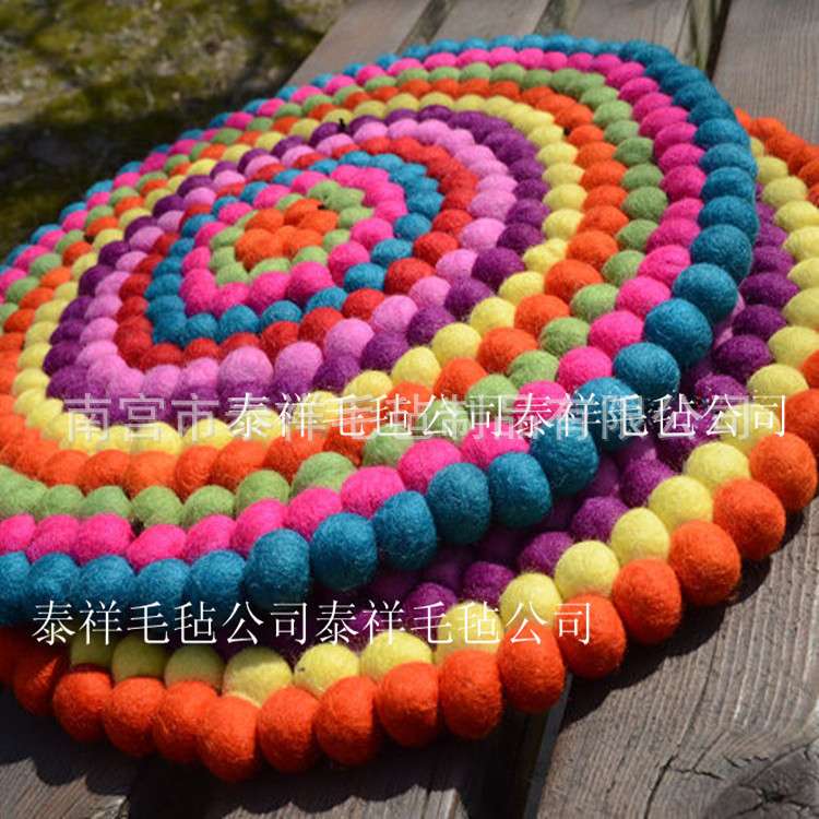 羊毛毡地垫 毛毡地毯羊毛垫 客厅按摩地垫