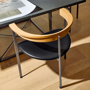 丹麦进口正版 Fritz Hansen 书椅 餐椅 PK11 北欧经典