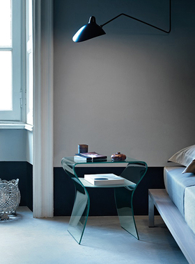 意大利进口正版 Fiam 玻璃床头柜 Charlotte de nuit 边几