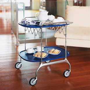 意大利进口正版Kartell折叠小推车边几 Gaston 整理架置物架