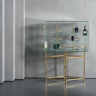 Float 意大利进口正版 轻奢 意式 玻璃餐边柜酒柜展示柜 Baxter