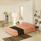 意大利进口正版 Bed Superoblong Cappellini 双人床