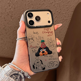 圣诞帽小狗适用华为nova14手机壳pura70pro+圣诞13刺绣12新款60可爱80腊肠狗p50男生40/11/10/30/9se/8/7/6/5