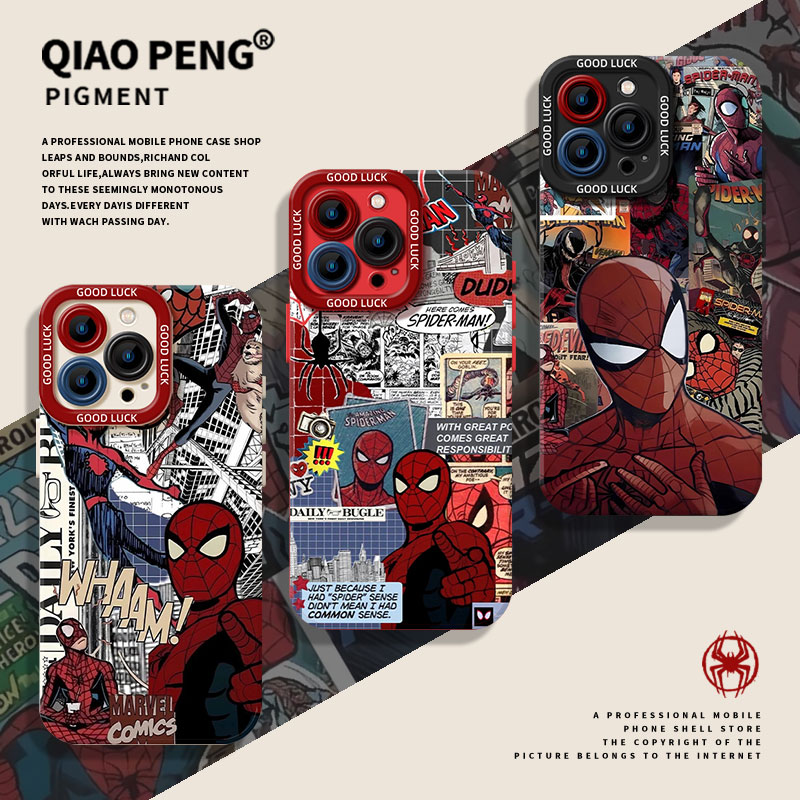 适用oppo系列手机壳蜘蛛侠海报