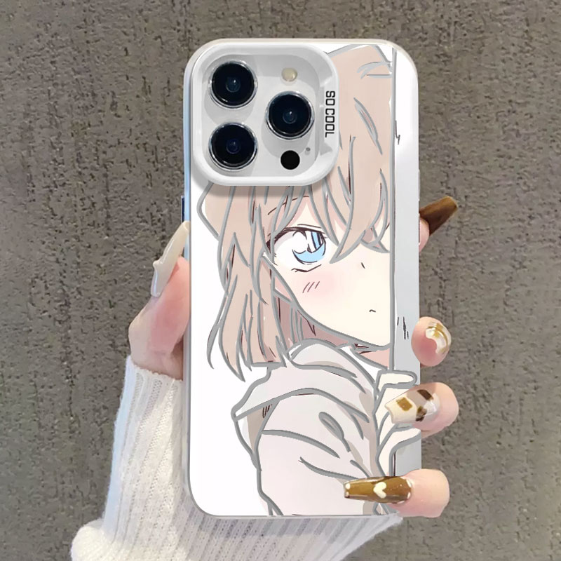 适用苹果手机壳害羞灰原哀