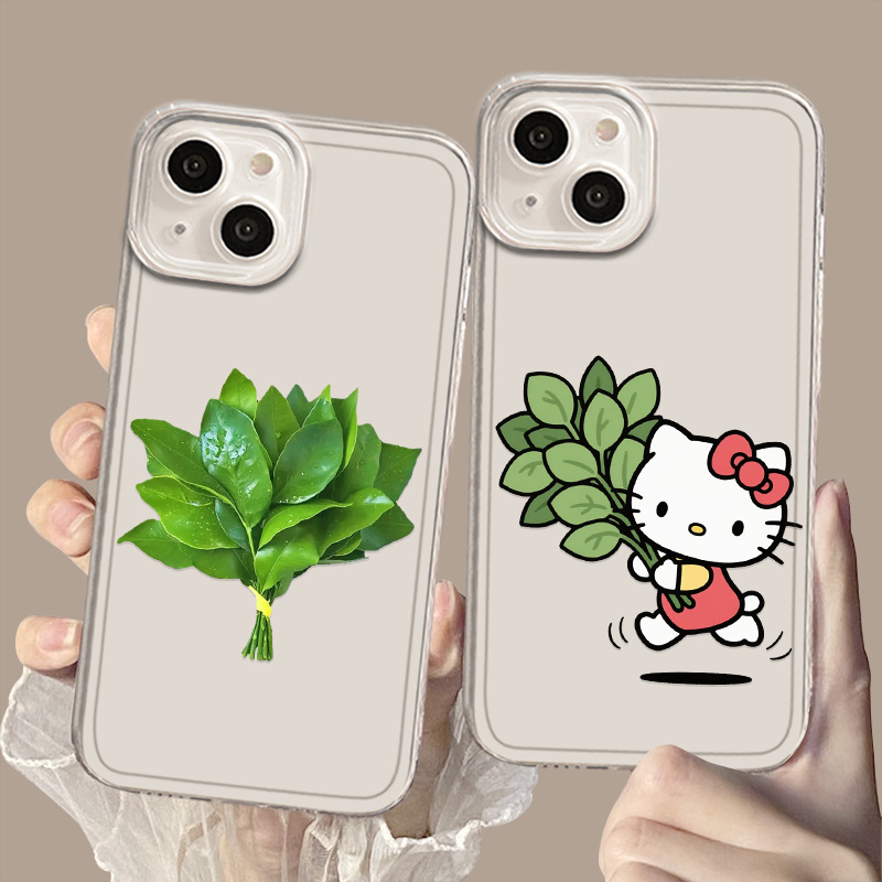 适用华为手机壳柚子叶kt猫