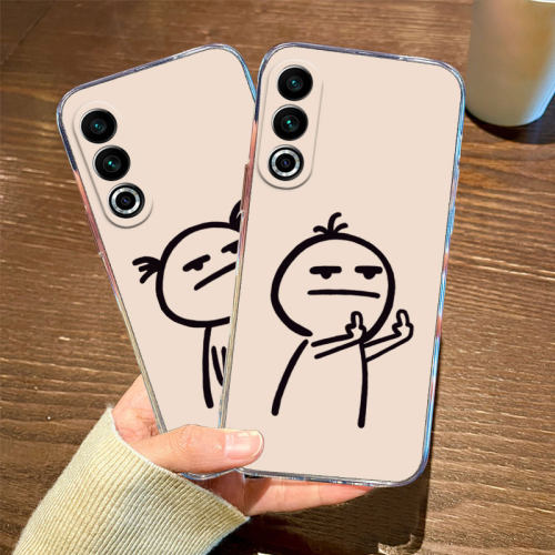 适用中指手机壳魅族透明