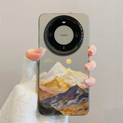 适用华为mate系列手机壳日照金山