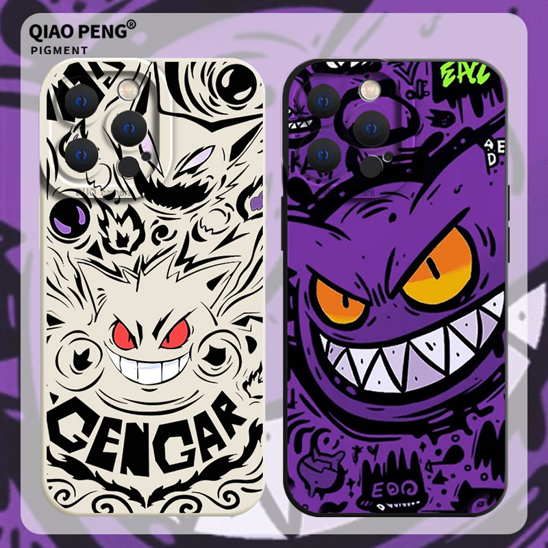 适用小米系列手机壳紫色耿鬼