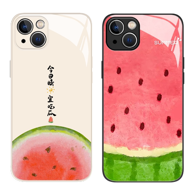 适用今日宜吃瓜手机壳iqoo玻璃