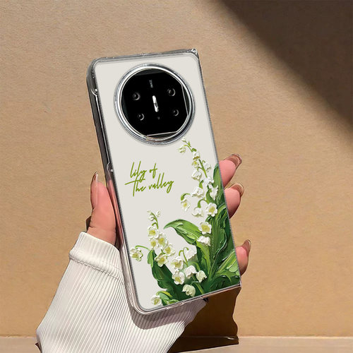 适用华为折叠屏系列手机壳铃兰花