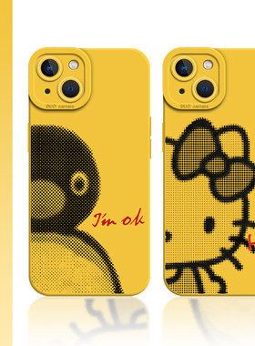 陶喆企鹅kt猫适用华为nova15手机壳13像素12抽象pura70pro凯蒂猫80黄色60新款14/50/mate40/11/10/30/9/8/7/6