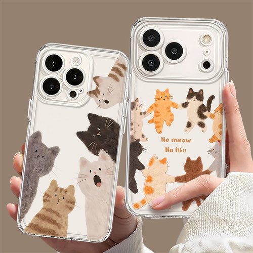 适用苹果系列手机壳可爱猫咪