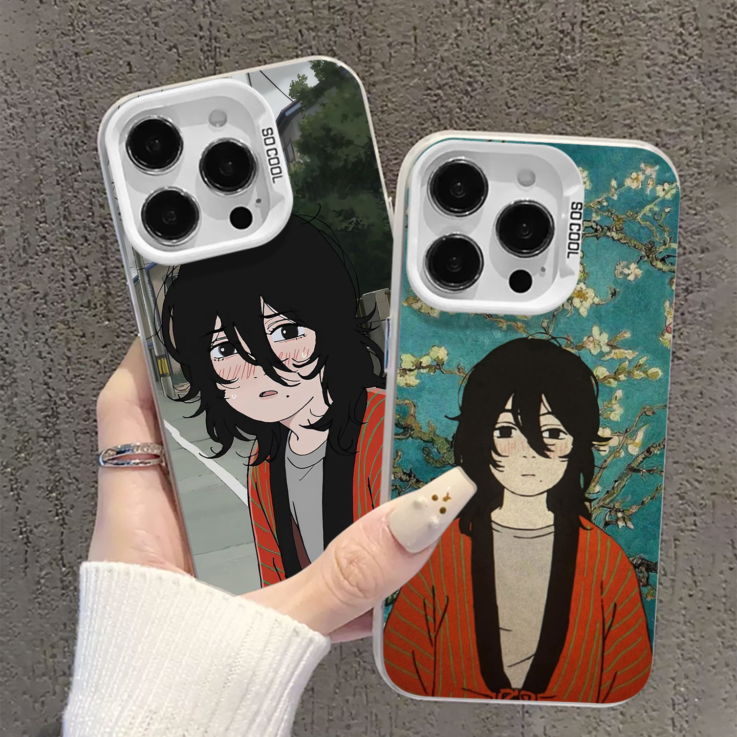 适用iqoo一加手机壳动漫蓦然回首