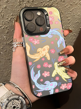 彩色好运锦鲤适用小米17promax手机壳14高级12新款13国风note15红米k90k80k70k60k50k40新中式11ultra男turbo