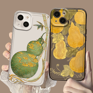 葫芦适用华为pura80pro手机壳70透明p50新款40中国风nova13福禄14妈妈12老人11透明10/mate60/30/9se/8/7/6/5