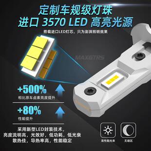 汽车货车led大灯泡12V24V超亮H3前雾灯卡车叉车客车黄金光改装