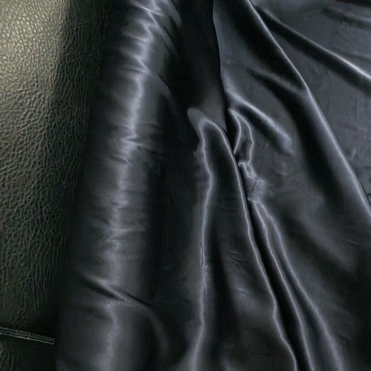 100%桑蚕丝真丝缎纯色布料黑蓝色19姆米140幅宽裤子衬衫真丝面料,纺织面料/辅料/配套,真丝布料,淘宝优惠券,粉丝福利购,淘宝优惠卷