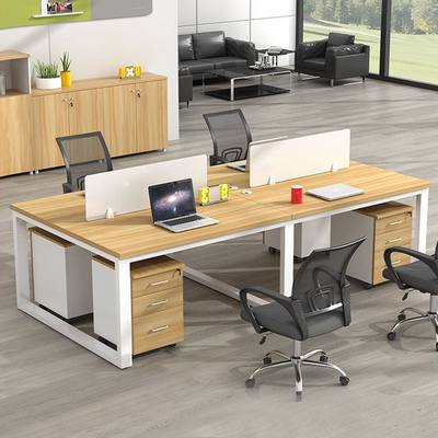 办公桌椅组合简约现代屏风卡座4四6人位办公室职员工位电脑桌