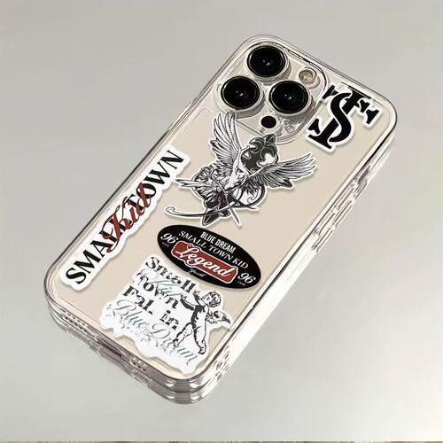 stk天使透明手机壳适用于华为小米荣耀OPPOvivo苹果16手机壳13pro/硅胶iPhone14pro防摔苹果15promax