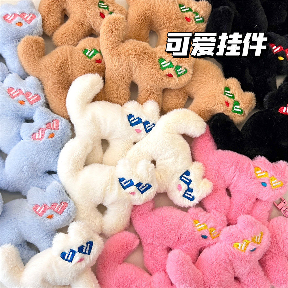 校园小礼品可爱搞怪墨镜挂件公仔猫咪胸针少女背包挂坠百搭别针玩