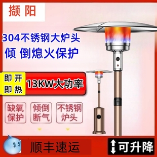 户外天然煤气伞形燃气取暖器液化炉移动式室内暖炉商用气家用取暖