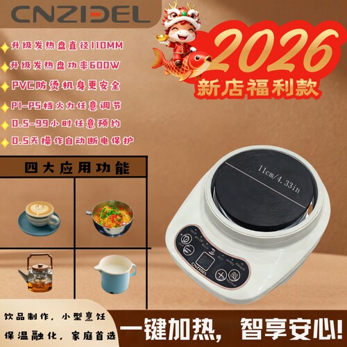 CNZIDEL智德600W电热炉智能煮茶